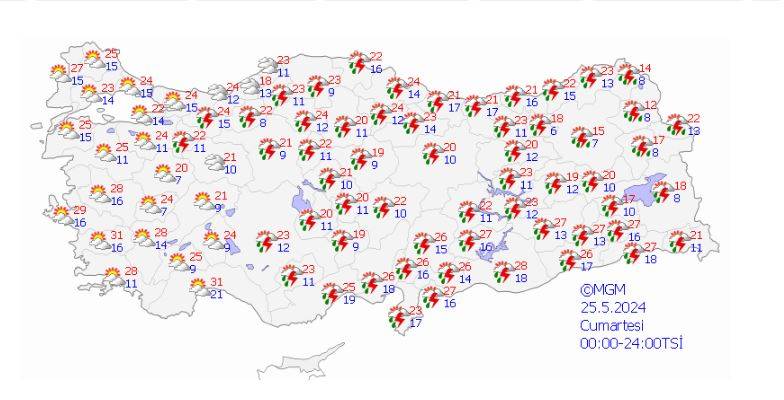 Meteorolojiden bölge ve saat verip uyardı! Fırtına geliyor 15